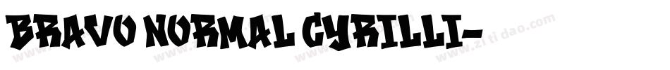 Bravo Normal Cyrilli字体转换